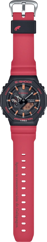 卡西欧,G-SHOCK 45.40毫米,45.40毫米,碳纤维,生物基,合成树脂,黑色,石英,倒计时,计时,月历,星期历,矿物水晶,八角形,GAB2100CD1A4