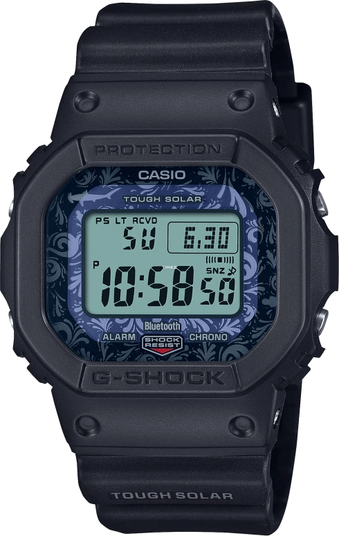 卡西欧,G-SHOCK 48.90x42.80毫米,48.90x42.80毫米,生物基,合成树脂,蓝色,石英,倒计时,计时,月历,星期历,矿物水晶,方形,GWB5600CD1A2