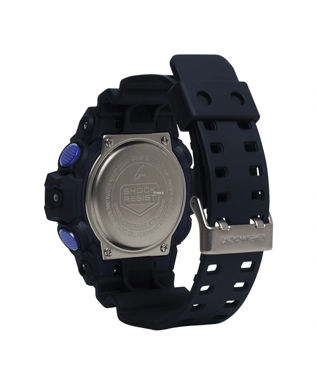 卡西欧,G-SHOCK 53.40毫米,53.40毫米,合成树脂,紫色,石英,倒计时,计时,月历,星期历,矿物水晶,圆形,GA700VB,GA700VB-1A