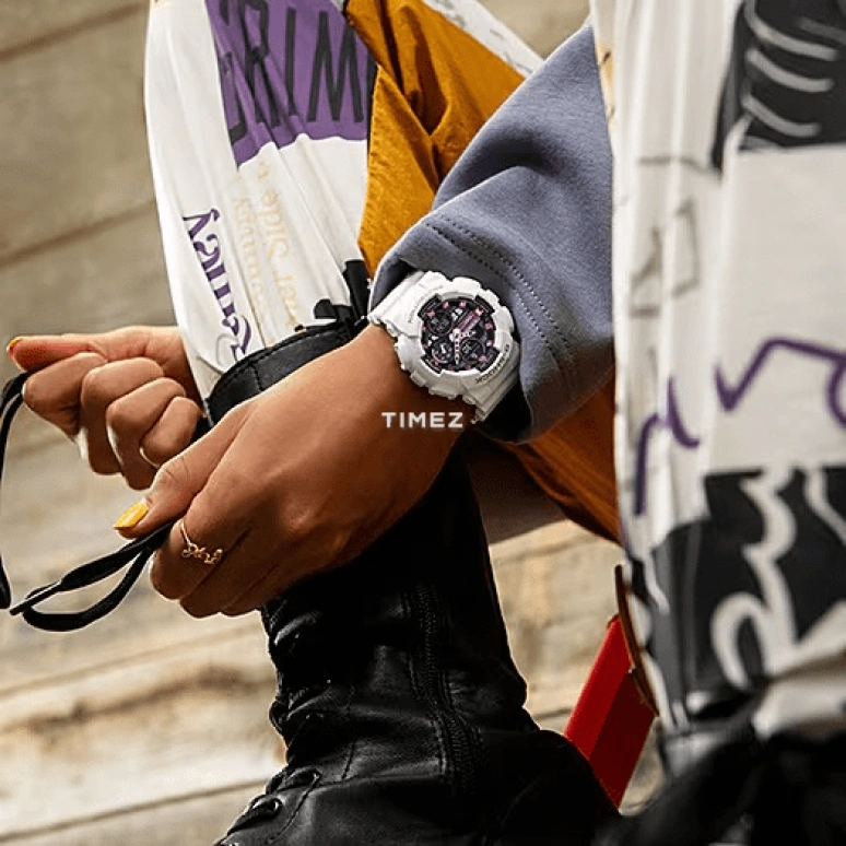 卡西欧,G-SHOCK 45.50毫米,45.50毫米,合成树脂,黑色,石英,倒计时,计时,月历,星期历,矿物水晶,圆形,GMAS140M,GMAS140M-7A
