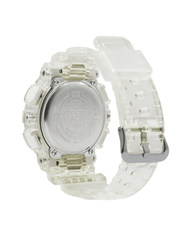 卡西欧,G-SHOCK 49x45.90毫米,49x45.90毫米,合成树脂,粉红色,灰色,石英,倒计时,计时,月历,星期历,矿物水晶,圆形,GMAS110SR,GMAS110SR-7A