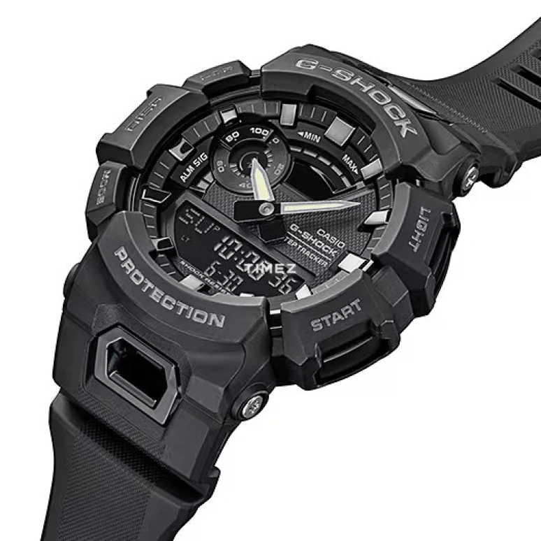 卡西欧,G-SHOCK 48.90毫米,48.90毫米,合成树脂,黑色,石英,倒计时,计时,月历,星期历,矿物水晶,圆形,GBA900,GBA900-1A