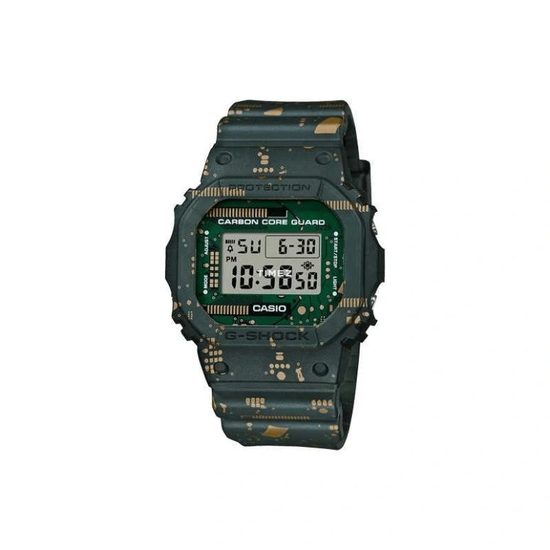 卡西欧,G-SHOCK 40x44毫米,40x44毫米,合成树脂,绿色,石英,DWE,DWE-5600CC-3