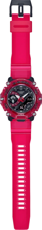 卡西欧,G-SHOCK 50.80x47.10毫米,50.80x47.10毫米,合成树脂,黑色,石英,倒计时,计时,月历,星期历,矿物水晶,圆形,GA2200SKL,GA2200SKL-4A
