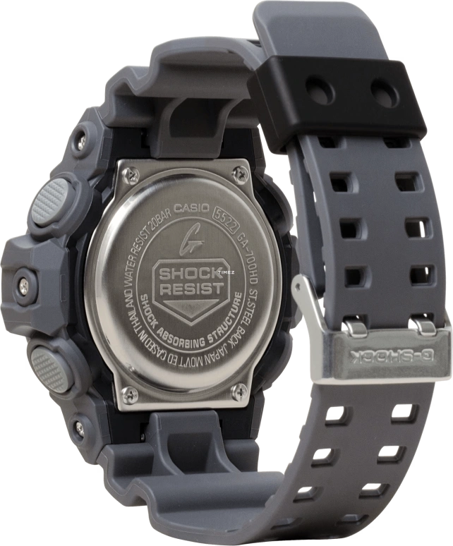 卡西欧,G-SHOCK 53.40毫米,53.40毫米,合成树脂,白色,石英,倒计时,计时,月历,星期历,矿物水晶,圆形,GA700HD,GA700HD-8A