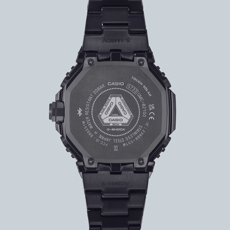 卡西欧,G-SHOCK 51.30x46.30毫米,51.30x46.30毫米,不锈钢,黑色,石英,倒计时,计时,星期历,日历,矿物水晶,八角形,GMCB2100ZE1A