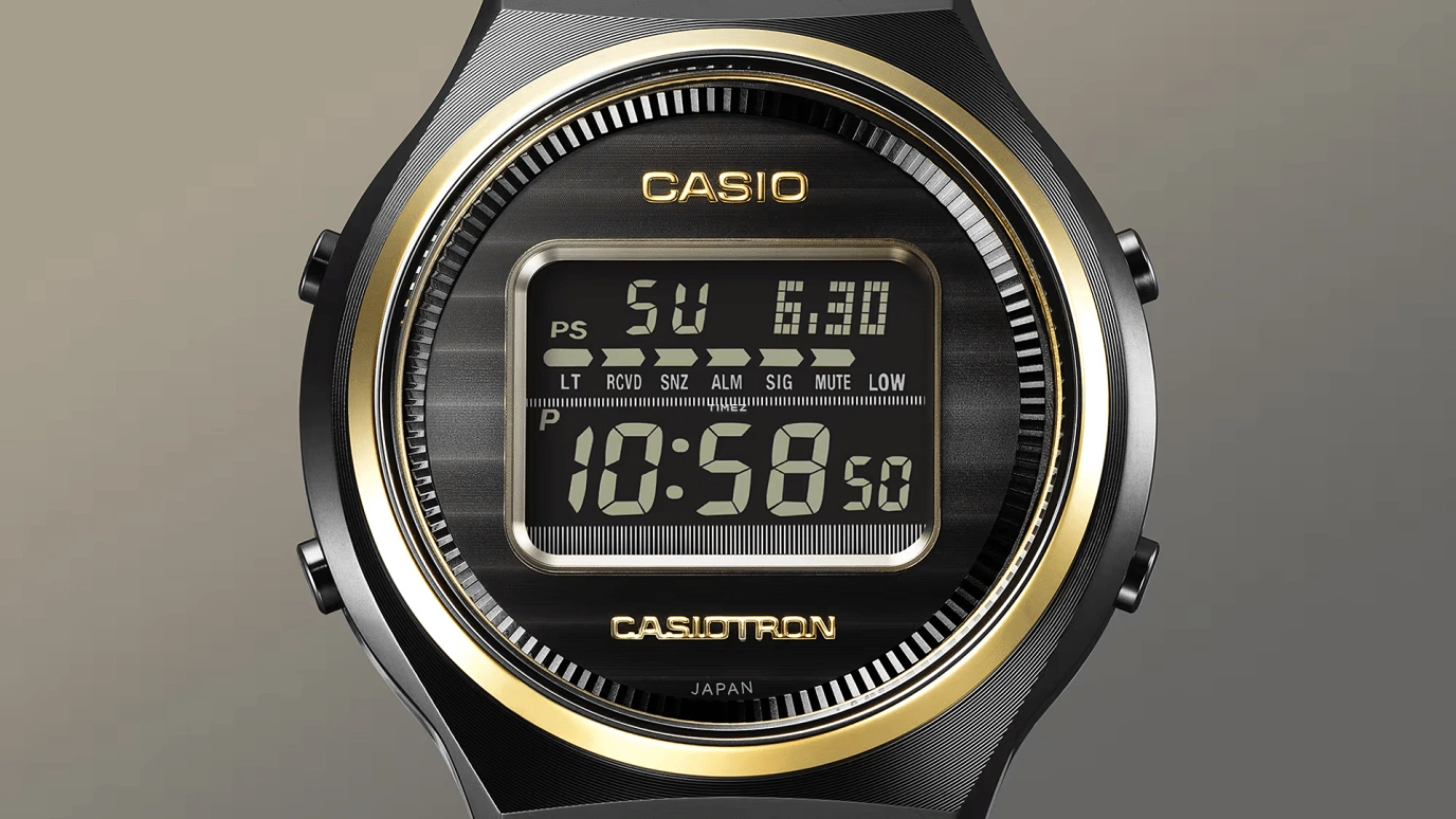 卡西欧,CASIOTRON 42.70x39.10毫米,42.70x39.10毫米,不锈钢,黑色,石英,倒计时,计时,月历,星期历,矿物水晶,圆形,TRN50ZE,TRN50ZE-1A