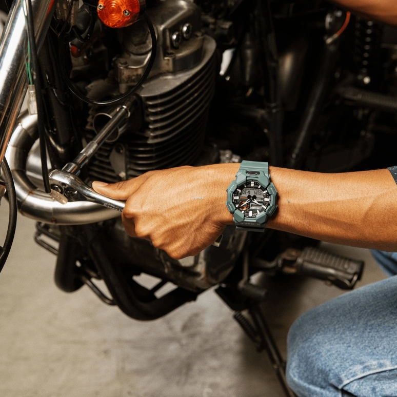 卡西欧,G-SHOCK 51.90毫米,51.90毫米,生物基,碳纤维,合成树脂,黑色,石英,倒计时,计时,月历,星期历,矿物水晶,圆形,GA010,GA010-2A