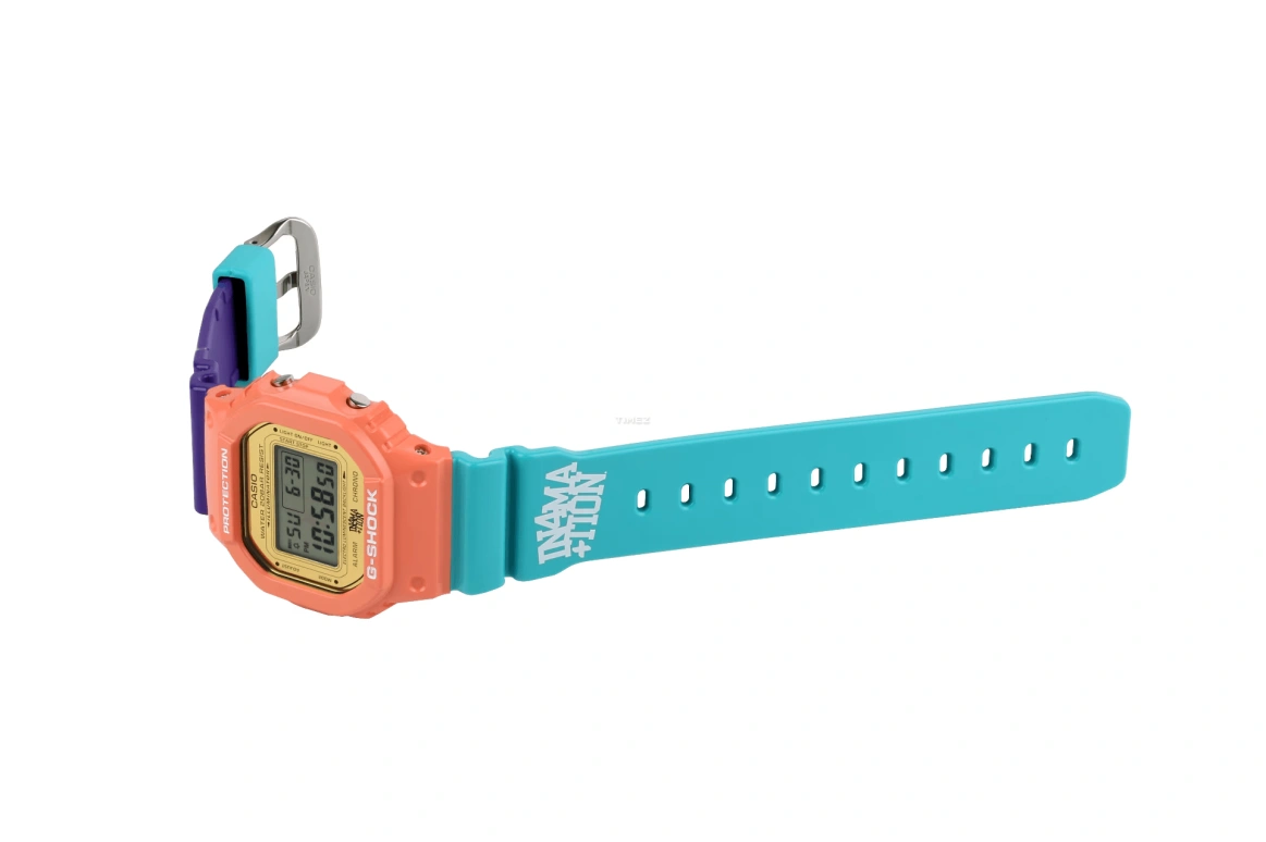 卡西欧,G-SHOCK 48.90x42.80毫米,48.90x42.80毫米,合成树脂,黄色,石英,倒计时,计时,月历,星期历,矿物水晶,方形,DW5600IN4M23,DW5600IN4M23-4