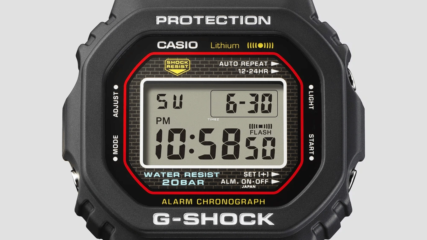 卡西欧,G-SHOCK 48.90x42.30毫米,48.90x42.30毫米,生物基,合成树脂,黑色,石英,倒计时,计时,月历,星期历,矿物水晶,方形,DW5000R,DW5000R-1A