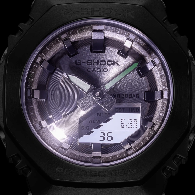 卡西欧,G-SHOCK 45.90x40.40毫米,45.90x40.40毫米,合成树脂,精钢,灰色,石英,倒计时,计时,月历,星期历,矿物水晶,圆形,GMS2100MF,GMS2100MF-1A