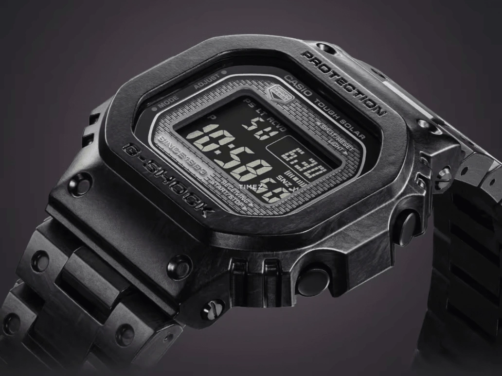 卡西欧,G-SHOCK 49.10x45毫米,49.10x45毫米,碳纤维,合成树脂,黑色,石英,倒计时,计时,月历,星期历,蓝宝石,方形,GCWB5000UN,GCWB5000UN-1