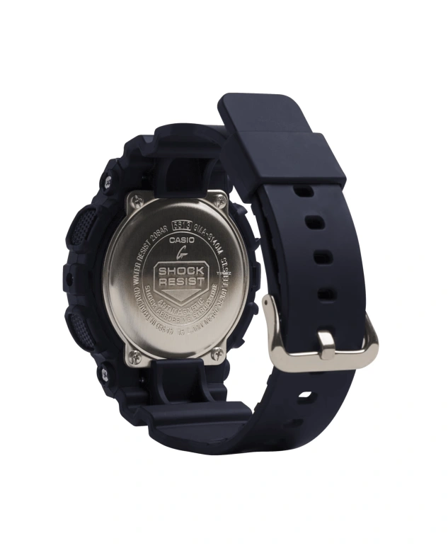 卡西欧,G-SHOCK 45.90毫米,45.90毫米,合成树脂,黑色,石英,倒计时,计时,月历,星期历,矿物水晶,圆形,GMAS140M,GMAS140M-1A