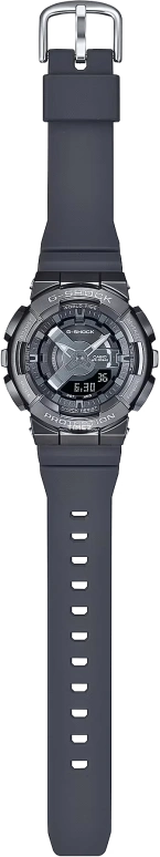 卡西欧,G-SHOCK 46x42毫米,46x42毫米,合成树脂,精钢,灰色,石英,倒计时,计时,月历,星期历,矿物水晶,圆形,GMS110B,GMS110B-8A