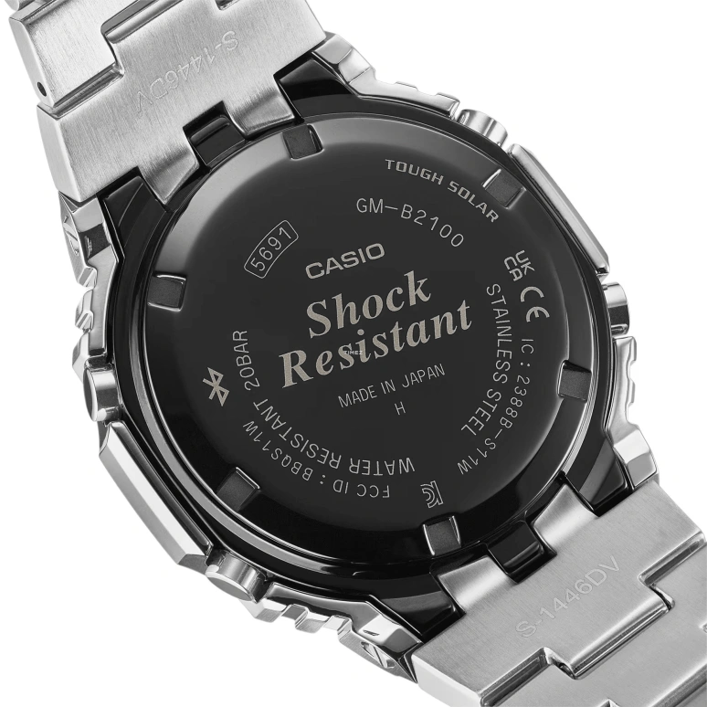 卡西欧,G-SHOCK 44.40毫米,44.40毫米,不锈钢,粉色,石英,倒计时,计时,月历,星期历,矿物水晶,八角形,GMB2100AD,GMB2100AD-5A
