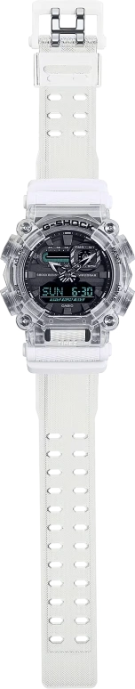 卡西欧,G-SHOCK 52.80x49.50毫米,52.80x49.50毫米,合成树脂,黑色,石英,倒计时,计时,月历,星期历,矿物水晶,圆形,GA900SKL,GA900SKL-7A