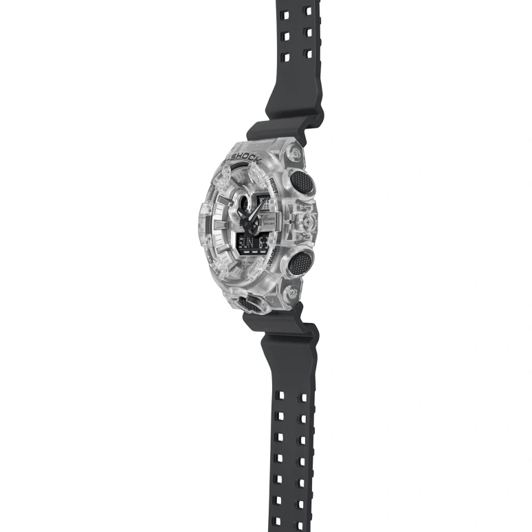 卡西欧,G-SHOCK 57.50x53.40毫米,57.50x53.40毫米,合成树脂,黑色,灰色,石英,倒计时,计时,月历,星期历,矿物水晶,圆形,GA700SKC,GA700SKC-1A