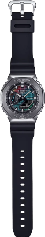 卡西欧,G-SHOCK 44.40毫米,44.40毫米,合成树脂,多色,石英,倒计时,计时,月历,星期历,矿物水晶,八角形,GM2100BRW,GM2100BRW-1A