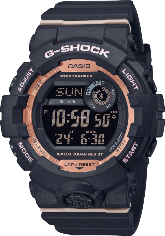Casio,G-SQUAD 50.70x45.20mm,50.70x45.20mm,Resin,Pink Red,Black,Red,Quartz,GMD,GMD-B800-1