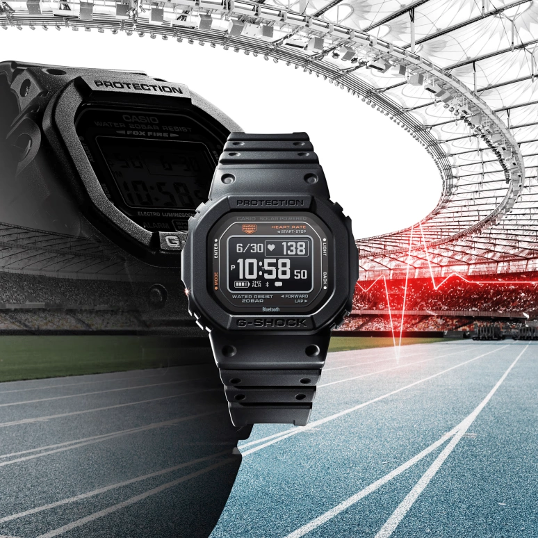 卡西欧,G-SHOCK 51.10x44.50毫米,51.10x44.50毫米,生物基,黑色,石英,计时,月相,月历,星期历,矿物水晶,方形,DW,DW-H5600-1