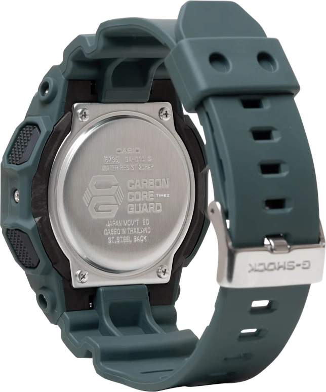 卡西欧,G-SHOCK 51.90毫米,51.90毫米,生物基,碳纤维,合成树脂,黑色,石英,倒计时,计时,月历,星期历,矿物水晶,圆形,GA010,GA010-2A