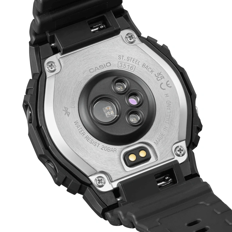 Casio,G-SHOCK 51.10x44.50mm,51.10x44.50mm,Bio-sourced,Black,Quartz,Chronograph,Moonphase,Month,Date,Hardlex,Square,DW,DW-H5600EX-1