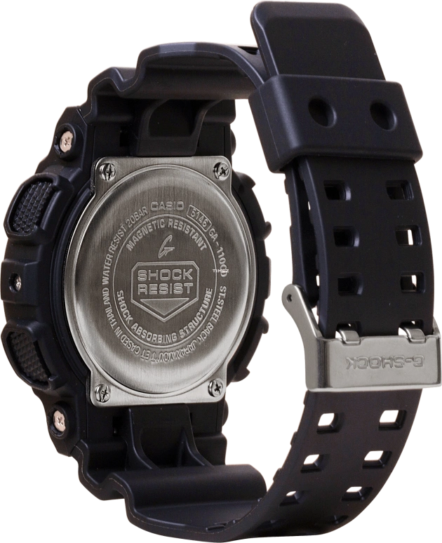 卡西欧,G-SHOCK 55x51.20毫米,55x51.20毫米,合成树脂,蓝色,石英,倒计时,计时,月历,星期历,矿物水晶,圆形,GA110CD,GA110CD-1A2