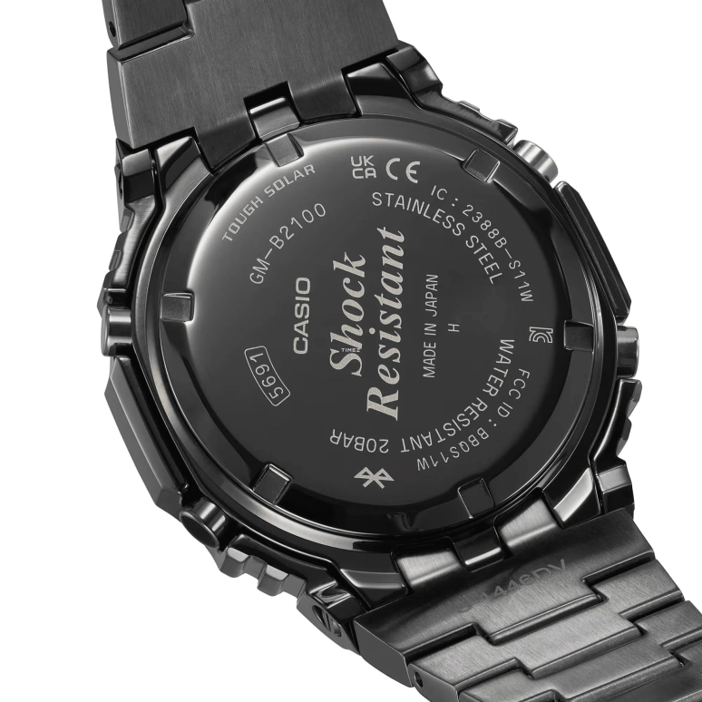 卡西欧,G-SHOCK 44.40毫米,44.40毫米,不锈钢,黑色,石英,倒计时,计时,月历,星期历,矿物水晶,八角形,GMB2100BD,GMB2100BD-1A
