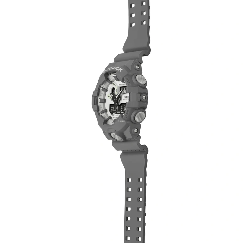 卡西欧,G-SHOCK 53.40毫米,53.40毫米,合成树脂,白色,石英,倒计时,计时,月历,星期历,矿物水晶,圆形,GA700HD,GA700HD-8A