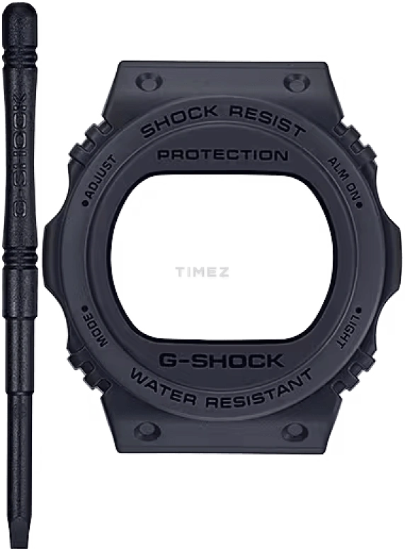 卡西欧,G-SHOCK 48.90x43.80毫米,48.90x43.80毫米,生物基,合成树脂,黑色,石英,倒计时,计时,月历,星期历,矿物水晶,方形,DWE5657RE,DWE5657RE-1