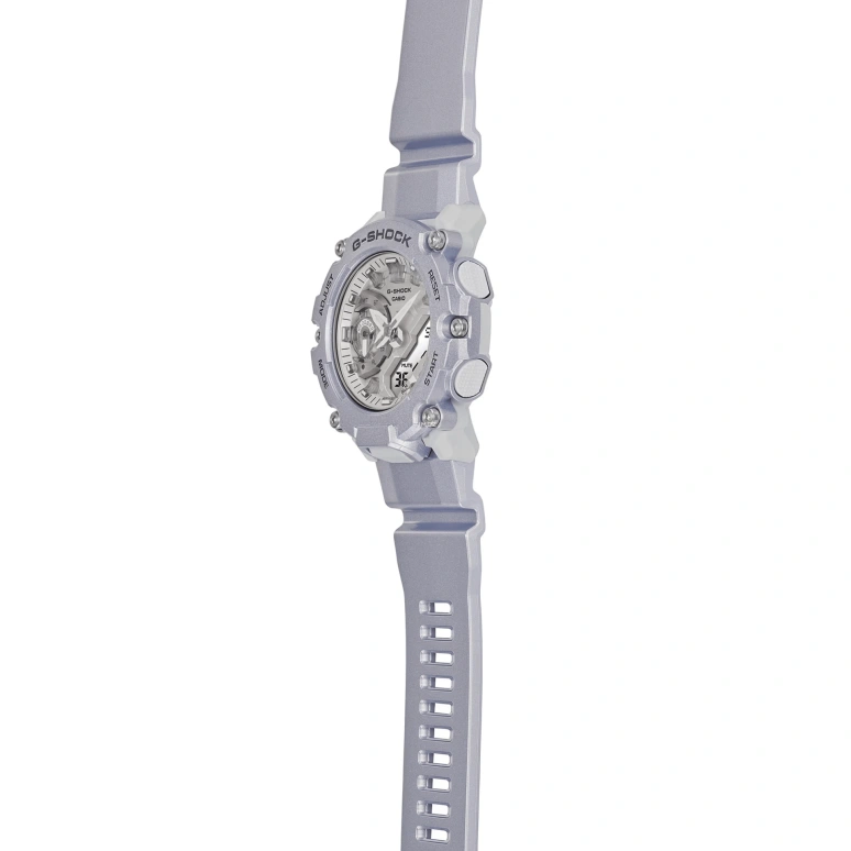 卡西欧,G-SHOCK 47.10毫米,47.10毫米,合成树脂,碳纤维,白色,石英,倒计时,计时,月历,星期历,矿物水晶,圆形,GA2200FF,GA2200FF-8A