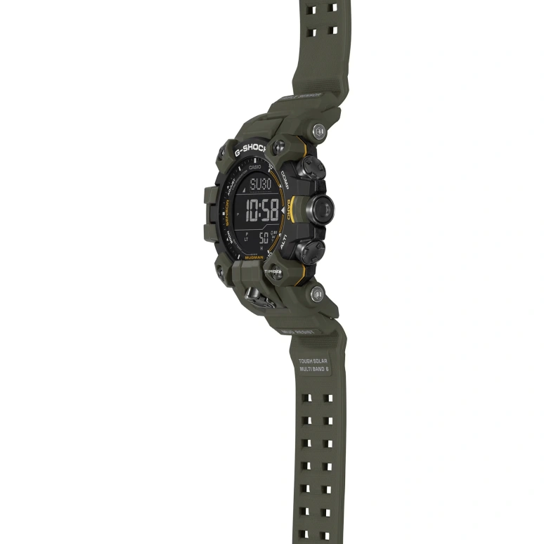 Casio,MASTER OF G - LAND 56.70x52.70mm,56.70x52.70mm,Bio-sourced,Black,Quartz,Countdown,Chronograph,Month,Date,Sapphire,Crystal Glass,Round,GW9500,GW9500-3