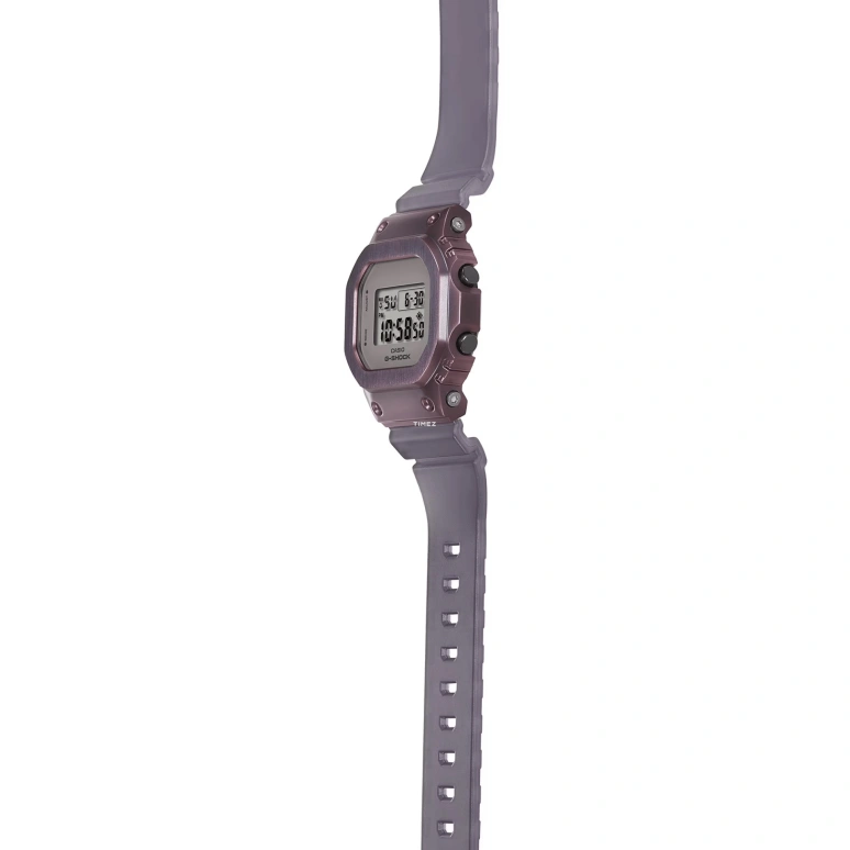 卡西欧,G-SHOCK 43.80x38.40毫米,43.80x38.40毫米,合成树脂,灰色,紫色,石英,倒计时,计时,月历,星期历,矿物水晶,方形,GMS5600MF,GMS5600MF-6