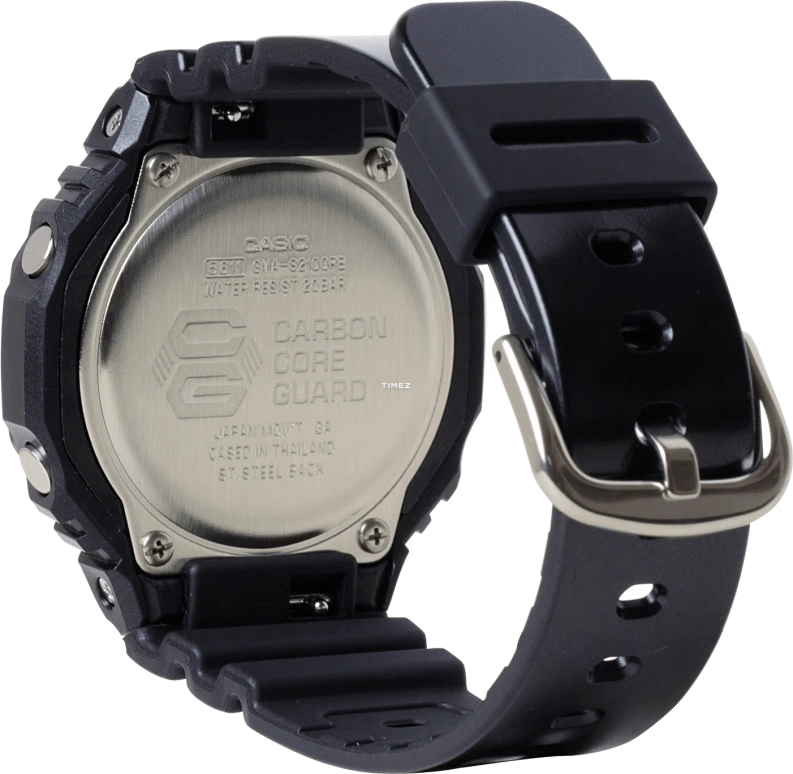 卡西欧,G-SHOCK 46.20x42.90毫米,46.20x42.90毫米,合成树脂,碳纤维,酒红色,石英,倒计时,计时,月历,星期历,矿物水晶,圆形,GMAS2100RB1A