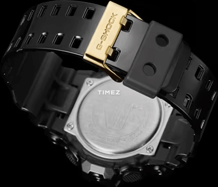 卡西欧,G-SHOCK 53.40毫米,53.40毫米,合成树脂,黄金色,石英,倒计时,计时,月历,星期历,矿物水晶,圆形,GA710GB,GA710GB-1A