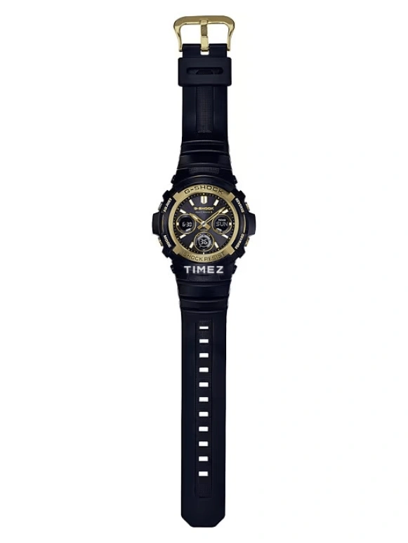 卡西欧,G-SHOCK 46.40毫米,46.40毫米,合成树脂,黑色,石英,倒计时,计时,月历,星期历,矿物水晶,圆形,AWGM100SBG,AWGM100SBG-1A