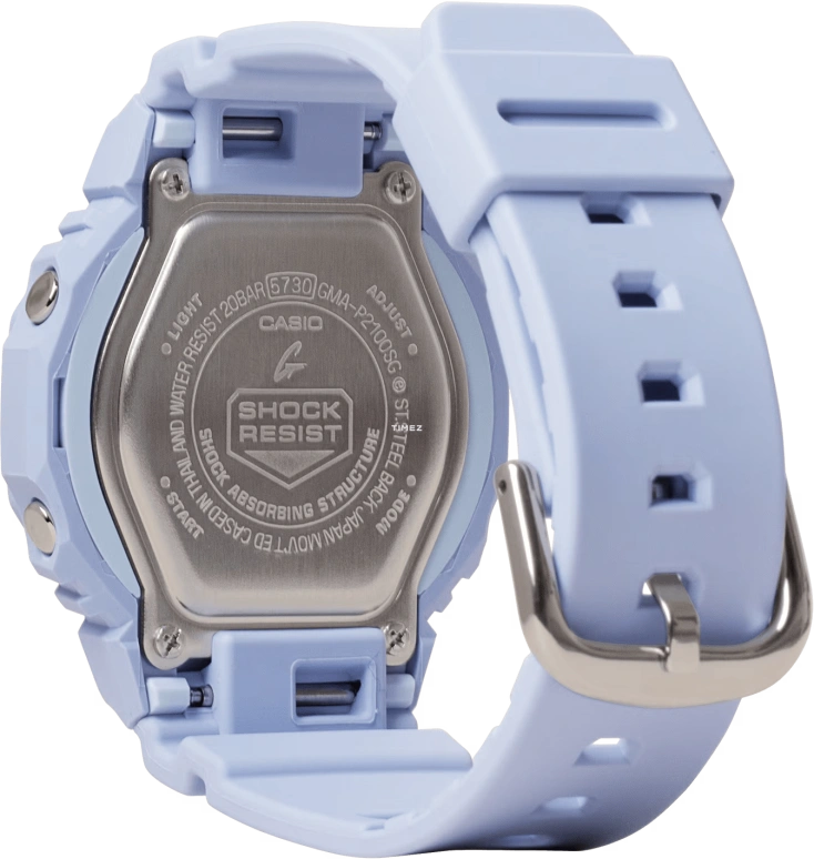 卡西欧,G-SHOCK 40.20毫米,40.20毫米,生物基,合成树脂,紫色,石英,倒计时,计时,月历,星期历,矿物水晶,八角形,GMAP2100SG2A