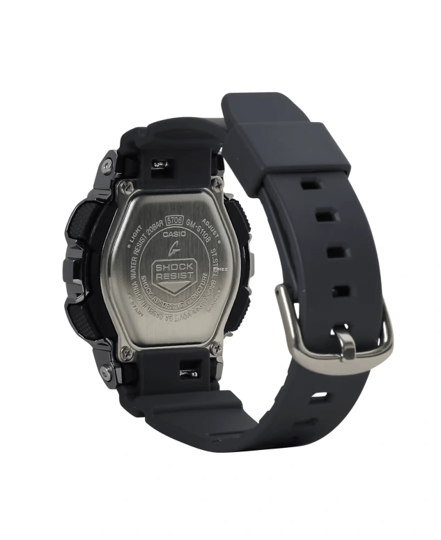 卡西欧,G-SHOCK 46x42毫米,46x42毫米,合成树脂,精钢,灰色,石英,倒计时,计时,月历,星期历,矿物水晶,圆形,GMS110B,GMS110B-8A