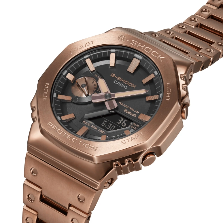 卡西欧,G-SHOCK 49.80x44.40毫米,49.80x44.40毫米,不锈钢,黑色,石英,倒计时,计时,月历,星期历,矿物水晶,八角形,GMB2100GD,GMB2100GD-5A