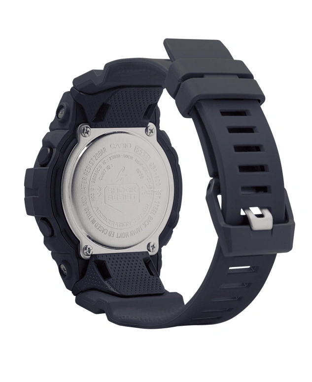 卡西欧,G-SHOCK 48.60毫米,48.60毫米,合成树脂,灰色,石英,倒计时,计时,月历,星期历,矿物水晶,圆形,GBA800,GBA800-8A