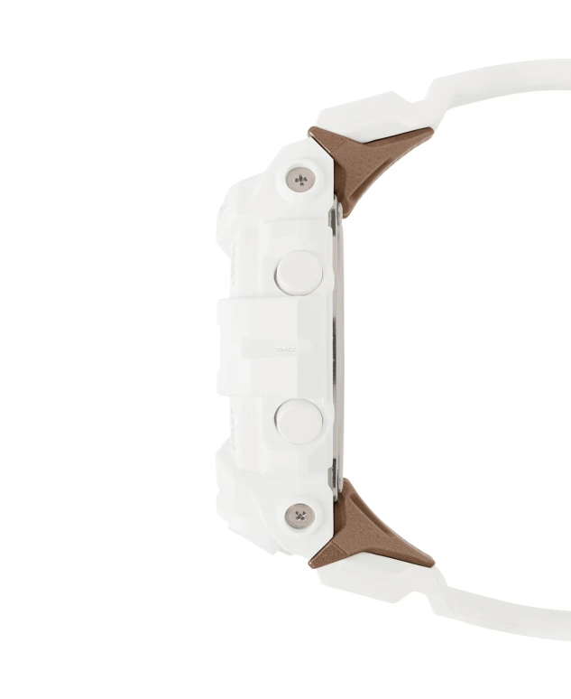 卡西欧,G-SHOCK 50.70x45.20毫米,50.70x45.20毫米,合成树脂,白色,石英,倒计时,计时,月历,星期历,矿物水晶,圆形,GMAB800,GMAB800-7A