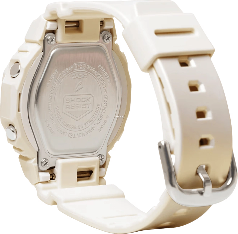 卡西欧,G-SHOCK 40.20毫米,40.20毫米,生物基,合成树脂,白色,石英,倒计时,计时,月历,星期历,矿物水晶,八角形,GMAP2100ST7A