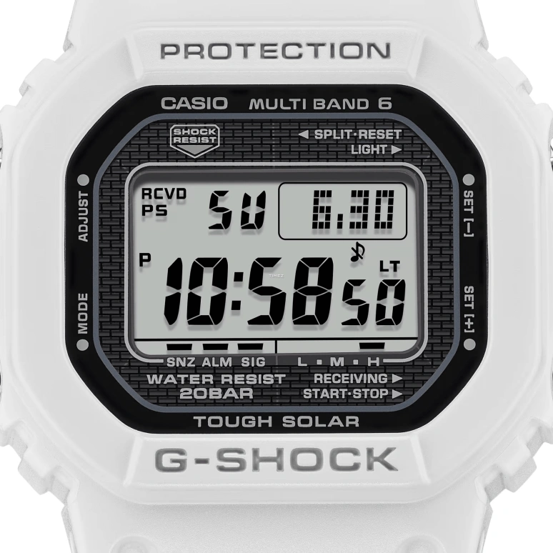 卡西欧,G-SHOCK 48.90x42.80毫米,48.90x42.80毫米,不锈钢,黑色,灰色,石英,倒计时,计时,月历,星期历,矿物水晶,方形,GW5000HS,GW5000HS-7
