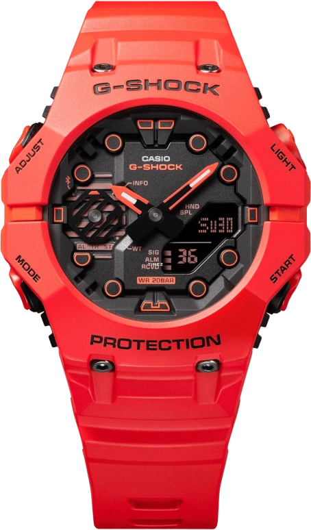 Casio,G-SHOCK 42.50x46mm,42.50x46mm,Resin,Carbon,Black,Quartz,Countdown,Chronograph,Month,Date,Hardlex,Round,GAB001,GAB001-4A