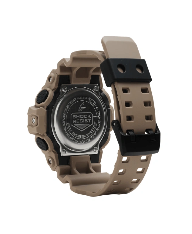 卡西欧,G-SHOCK 57.50x53.40毫米,57.50x53.40毫米,合成树脂,黑色,石英,闪电计时,计时,月历,星期历,矿物水晶,圆形,GA700CA,GA700CA-5A