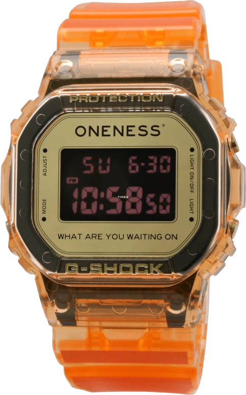 卡西欧,G-SHOCK 48.90x43.80毫米,48.90x43.80毫米,合成树脂,黄色,黑色,石英,倒计时,计时,月历,星期历,矿物水晶,方形,DW5600ONS23,DW5600ONS23-4