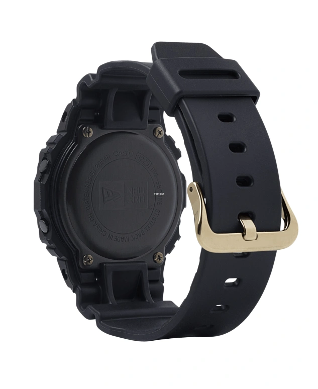卡西欧,G-SHOCK 48.90x42.80毫米,48.90x42.80毫米,合成树脂,黑色,黄金色,石英,倒计时,计时,月历,星期历,矿物水晶,方形,DW5600NE,DW5600NE-1