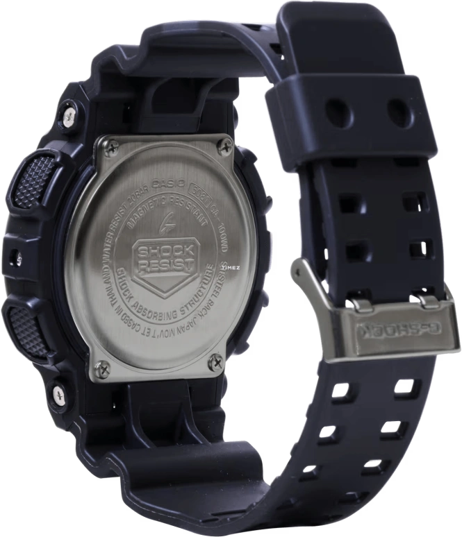 卡西欧,G-SHOCK 51.20毫米,51.20毫米,合成树脂,白色,石英,倒计时,计时,月历,星期历,矿物水晶,圆形,GA100WD,GA100WD-1A