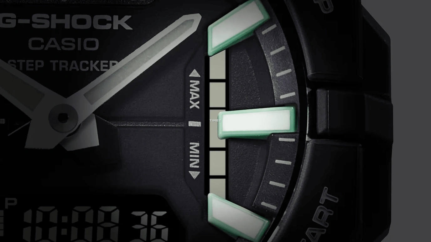 卡西欧,G-SHOCK 48.50x43.90毫米,48.50x43.90毫米,碳纤维,生物基,合成树脂,黑色,石英,倒计时,计时,月历,星期历,矿物水晶,圆形,GBA950,GBA950-1A