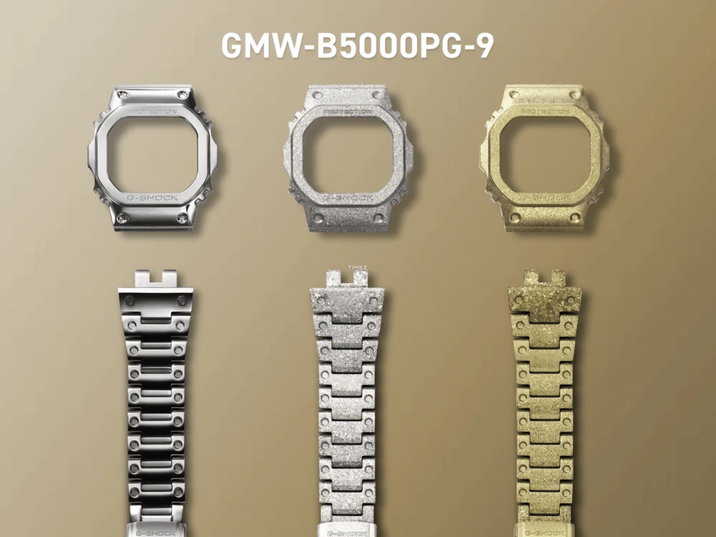 卡西欧,G-SHOCK 49.30x43.20毫米,49.30x43.20毫米,不锈钢,灰色,石英,倒计时,计时,万年历,月历,矿物水晶,方形,GMW,GMW-B5000PG-9